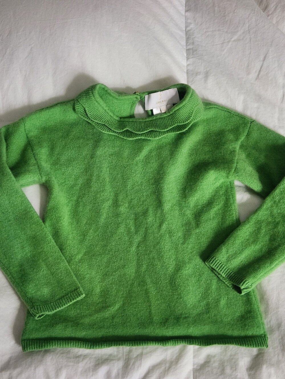 Jacadi Girls Cashmere Sweater Green Size 6 Years